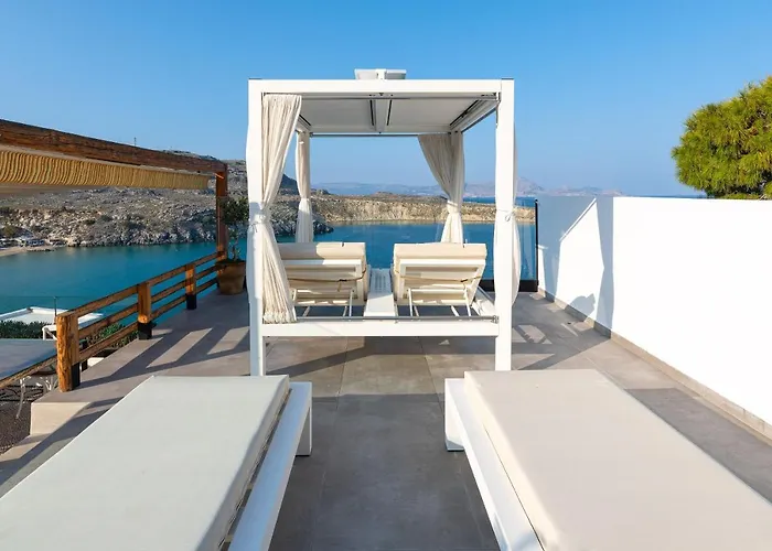 Lindos Shore Summer House With Jacuzzi And Sea View !!!